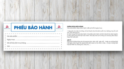 Dịch vụ in phiếu bảo hành, thẻ bảo hành chuyên nghiệp uy tín