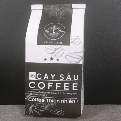In túi cafe giấy Kraft 100gram