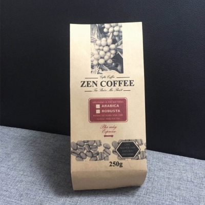 In túi cafe giấy Kraft 250gram