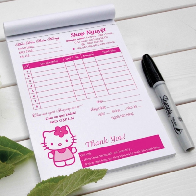 In hóa đơn bán lẻ 3 liên A5