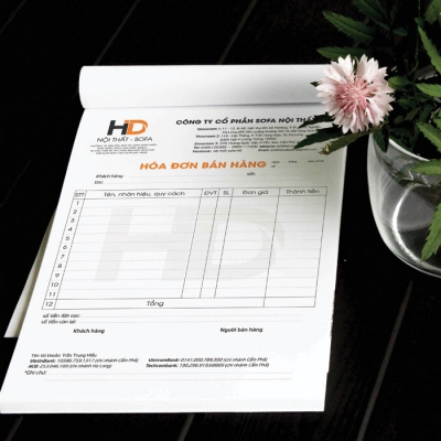 In hóa đơn bán lẻ 2 liên A5