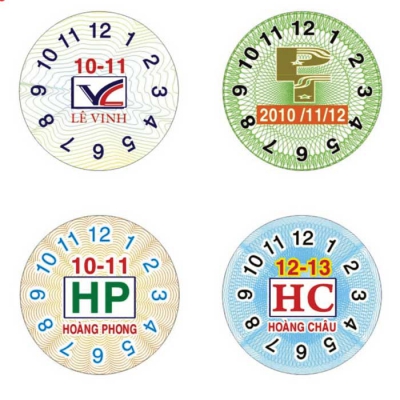 In tem vỡ - in tem bảo hành hình tròn 2 cm