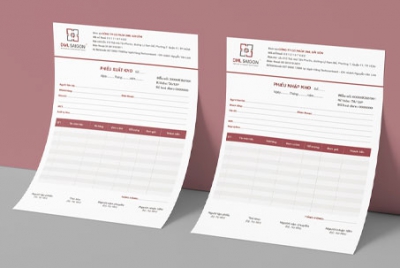 Thiết kế mẫu phiếu xuất kho bán hàng, nội bộ