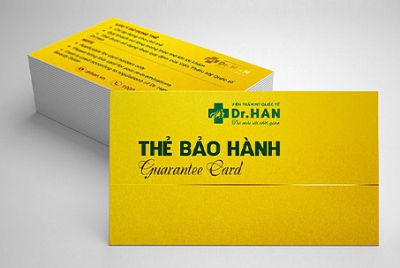 Thiết kế mẫu phiếu bảo hành sản phẩm