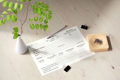 Thiết kế mẫu phiếu chi tiền mặt