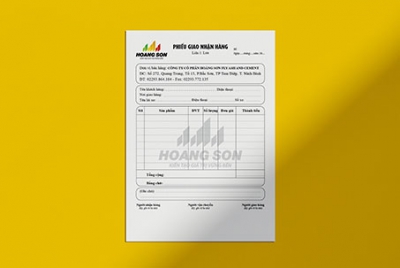 Thiết kế mẫu phiếu giao hàng, phiếu gửi hàng, phiếu ship hàng