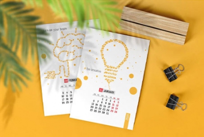 Thiết kế lịch gỗ để bàn