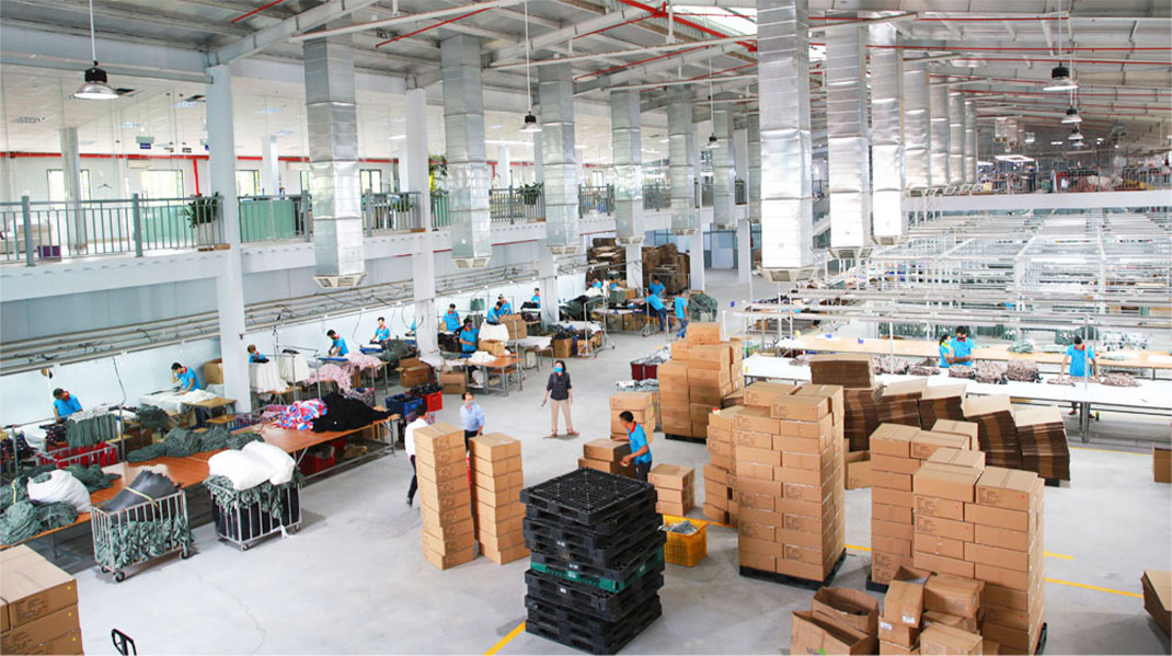 Chụp ảnh nhà máy may mặc