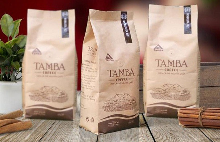 In túi đựng cafe giấy Kraft 500gram