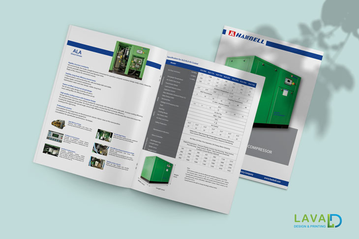 in catalogue đóng ghim