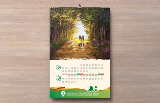 In lịch treo tường theo yêu cầu