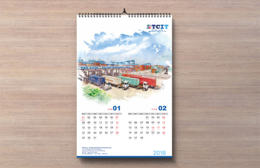 In lịch treo tường theo yêu cầu