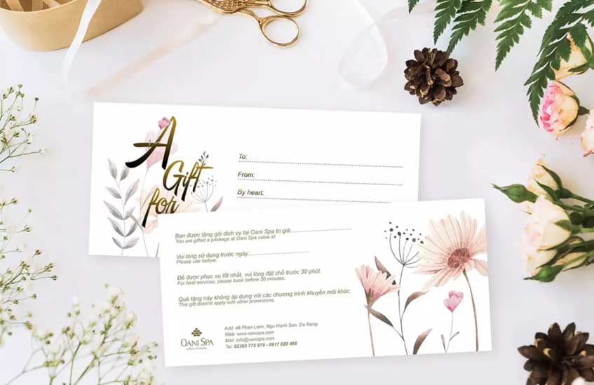 In phiếu quà tặng - voucher giá rẻ