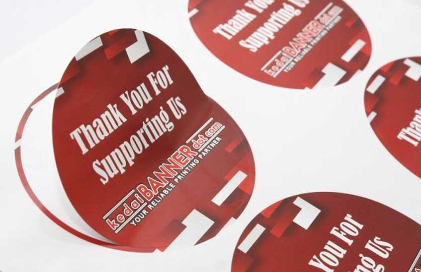 In sticker decal giấy tròn