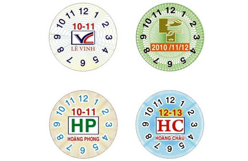 In tem vỡ hình tròn