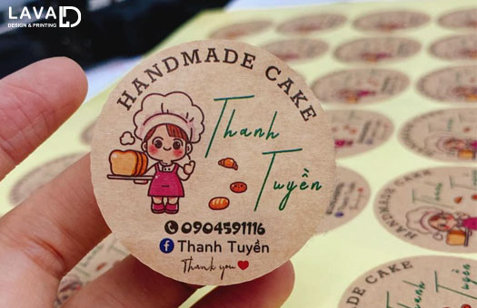 In tem giấy kraft