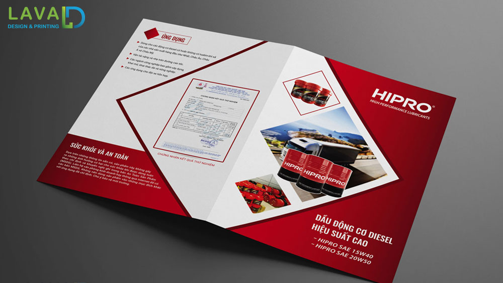 Thiết kế brochure - tờ gấp đôi