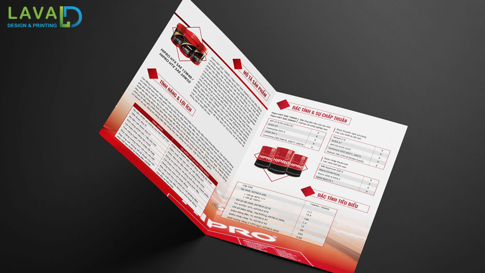 Thiết kế brochure - tờ gấp đôi