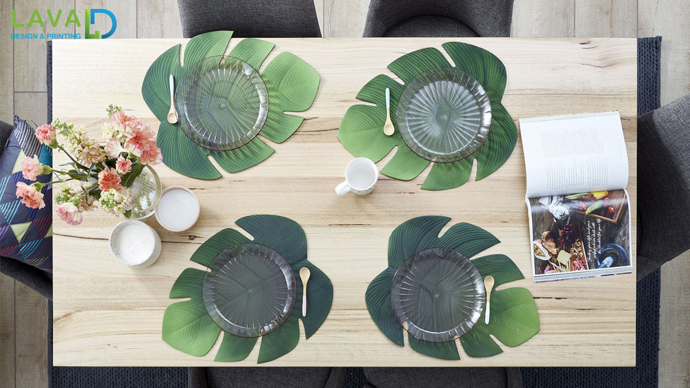 Thiết kế giấy lót bàn ăn, giấy lót ly, giấy lót chén