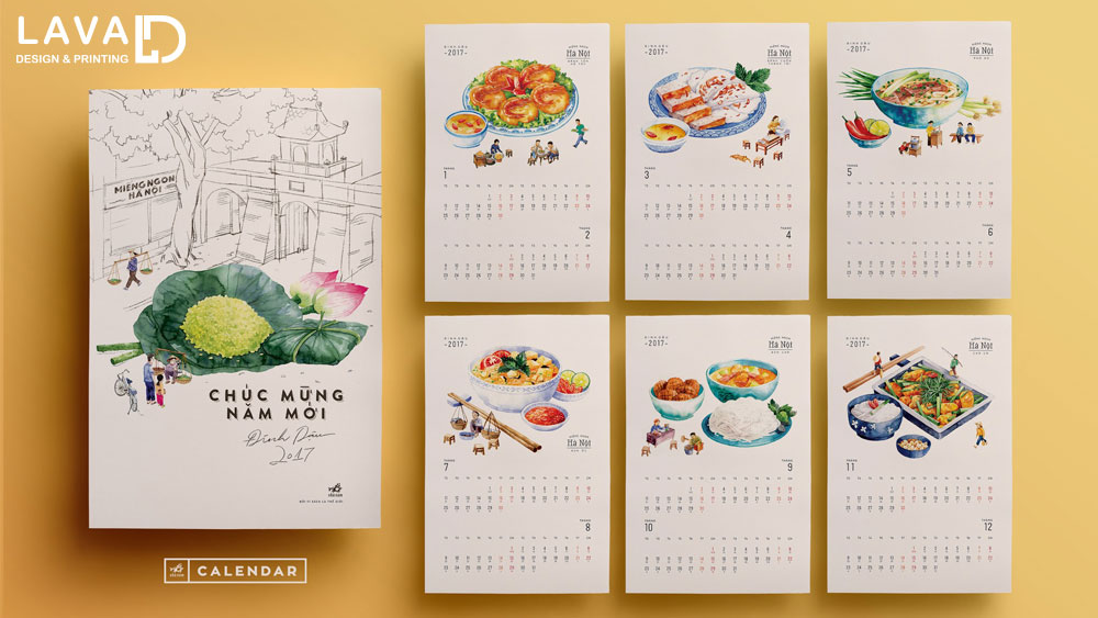 Thiết kế lịch treo tường