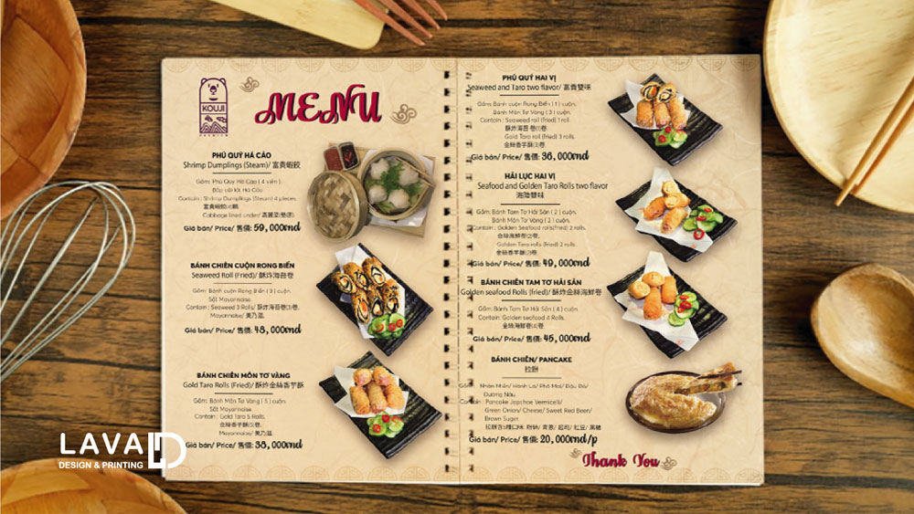 Thiết Kế Menu