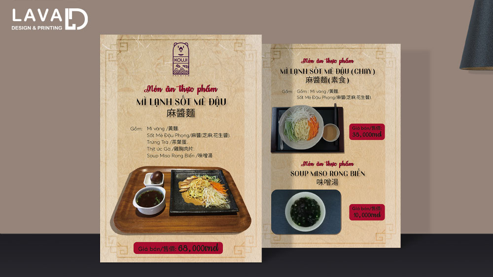 Thiết Kế Menu