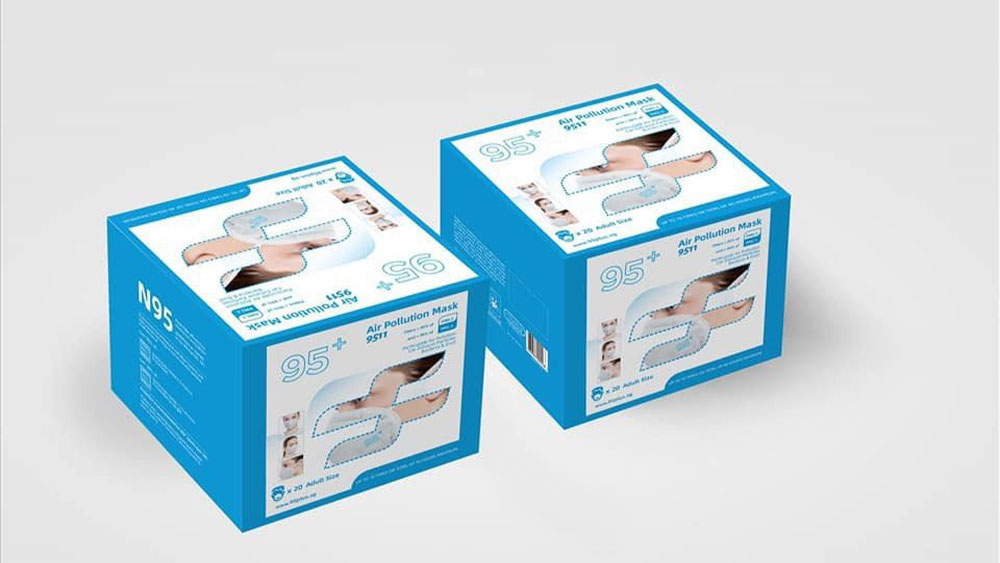 Thiết kế hộp khẩu trang y tế, N95
