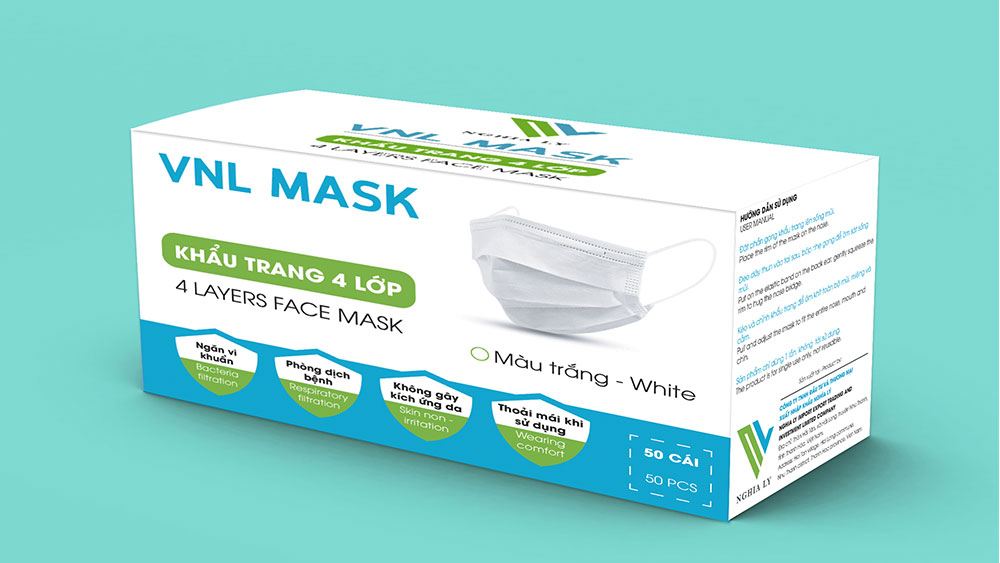 Thiết kế hộp khẩu trang y tế, N95
