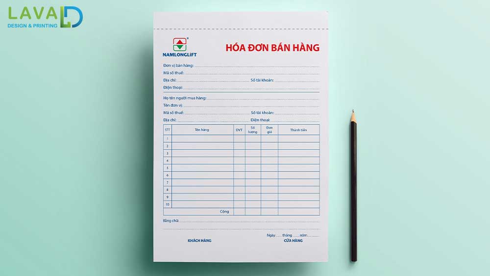Thiết Kế Mẫu Hoá Đơn Bán Lẻ 2 Liên | 3 Liên