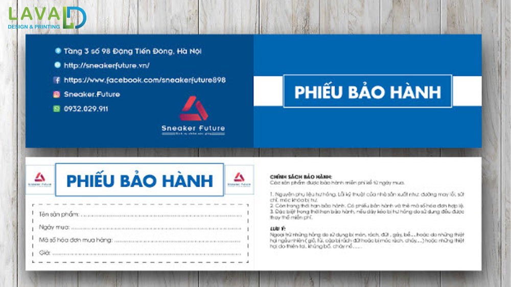 Thiết Kế Mẫu Phiếu Bảo Hành Sản Phẩm