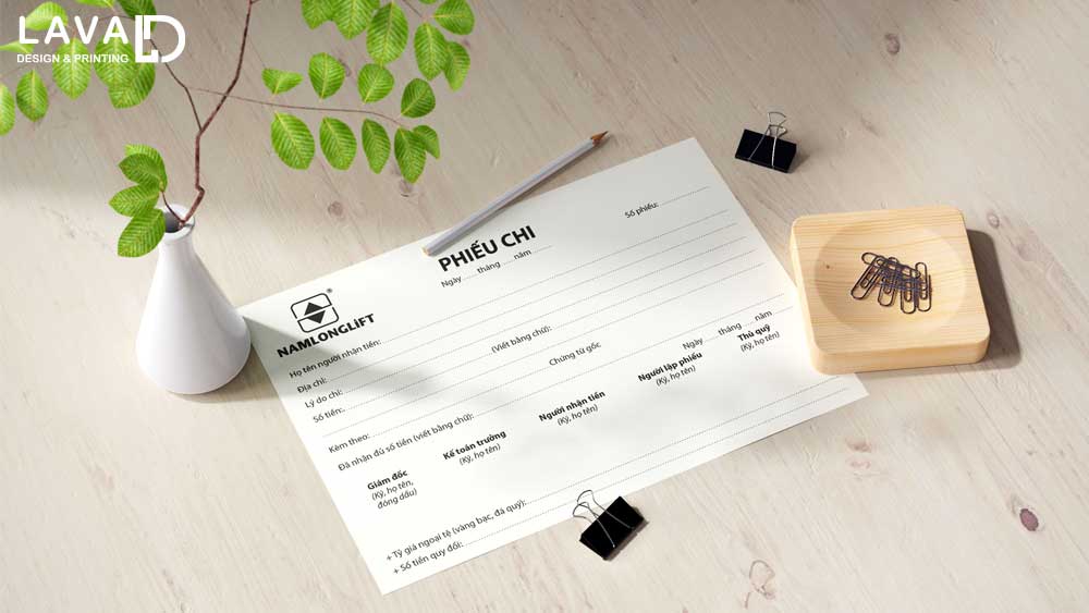 Thiết Kế Mẫu Phiếu Chi Tiền Mặt