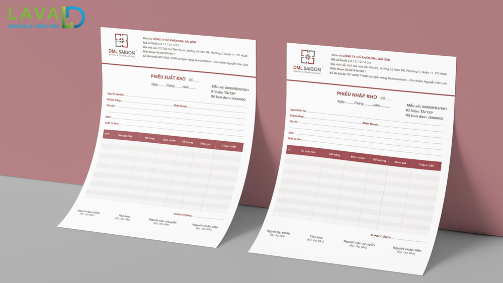 Thiết Kế Biểu Mẫu | Hóa Đơn Bán Hàng